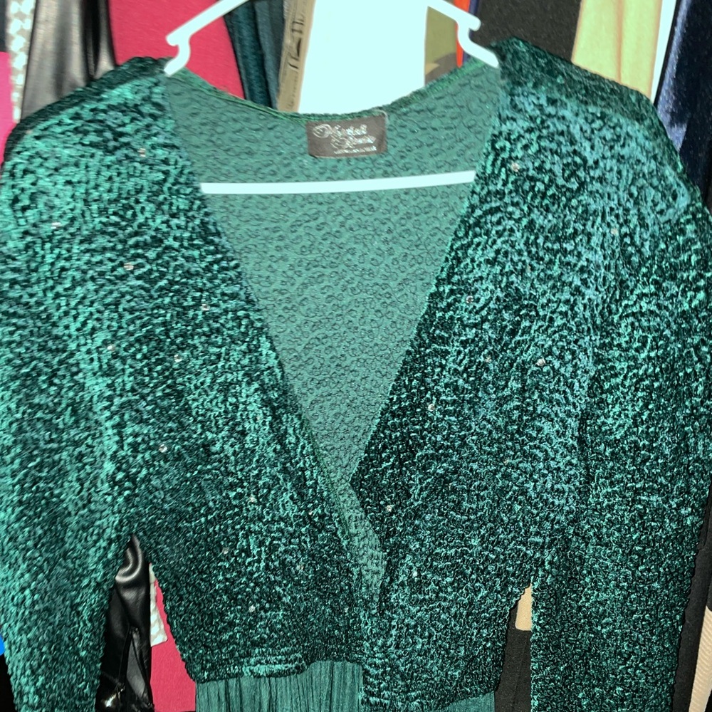 Vintage green jump suit